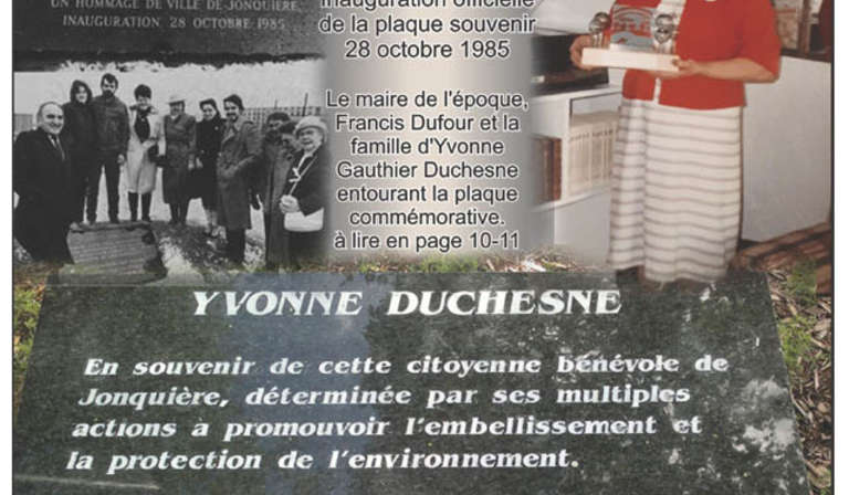 En l'honneur d'Yvonne Gauthier Duchesne